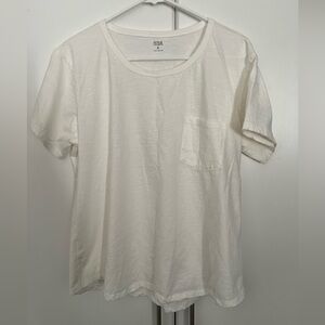 a.n.a Classic Cream Tee Sz XL